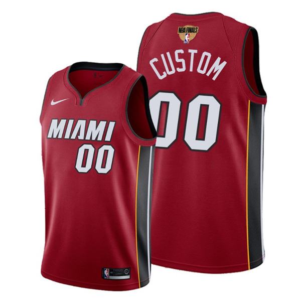 Miami Heat Red Customized 20202 Finals Bound Statement Edition Stitched Jersey